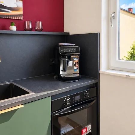 Apartment Karls Business H42 Mit Separatem Büro Und Balkon Gera